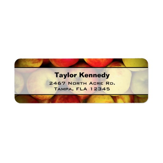 Foto eines Buschels aus Gelb- und Rotäpfeln (Vorne)