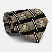 Foto eines funnycolorful fetten Krötenfrosches Krawatte (Gerollt)