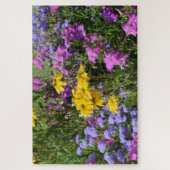 Foto eines Haufen wunderschöner farbiger Blume Puzzle (Vertikal)