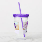 Foto eines Hübschen Lila Frühlingskrokus Acryltrinkbecher (Links)