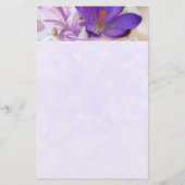 Foto eines Hübschen Lila Frühlingskrokus Briefpapier (Vorderseite)