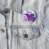 Foto eines Hübschen Lila Frühlingskrokus Button (Beispiel)