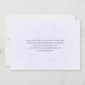 Foto eines Hübschen Lila Frühlingskrokus Dankeskarte (Rückseite)