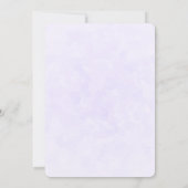 Foto eines Hübschen Lila Frühlingskrokus Einladung (Rückseite)