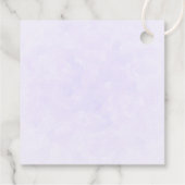 Foto eines Hübschen Lila Frühlingskrokus Geschenkanhänger (Rückseite)