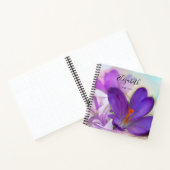 Foto eines Hübschen Lila Frühlingskrokus Notizblock (Innenseite)