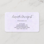 Foto eines Hübschen Lila Frühlingskrokus Visitenkarte (Rückseite)