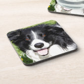 Foto eines Hundes Untersetzer (Linke Seite)
