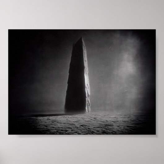 Foto eines Monolith aus dem Mondübergang Poster (Vorne)