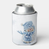 Foto eines Niedlichen Schneemanns im Winter Dosenkühler (Kanne Vorderseite)