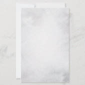 Foto eines Niedlichen Schneemanns im Winter - Weih Briefpapier (Rückseite)