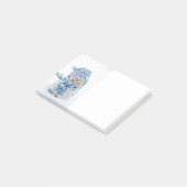 Foto eines Niedlichen Schneemanns im Winter - Weih Post-it Klebezettel (angewinkelt)