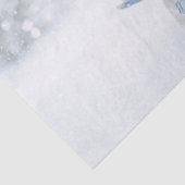 Foto eines Niedlichen Schneemanns im Winter - Weih Seidenpapier (Ausschnitt)