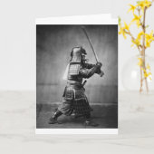 Foto eines Samurai C. 1860 Karte (Gelbe Blume)