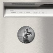Foto eines Samurai C. 1860 Magnet (In Situ (Geschirrspüler))