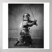 Foto eines Samurai C. 1860 Poster (Vorne)