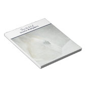 Foto eines schönen Weißen Pferdes im Winter Notizblock (angewinkelt)