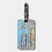 Foto eines tropischen Fisches auf einem Gepäckanhänger (Rückseite vertikal)