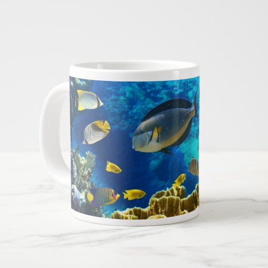 Foto eines tropischen Fisches auf einem Jumbo-Tasse (Vorderseite Links)