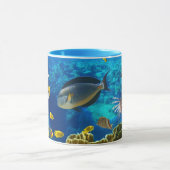 Foto eines tropischen Fisches auf einem Tasse (Zentrum)