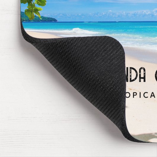 Foto eines wunderschönen tropischen Strandes Mousepad (Ecke)
