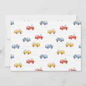 Foto eines Zugfahrzeugs Einladung (Rückseite)