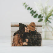 Foto Einfache Hochzeitseinladung Einladungspostkarte (Stehend Vorderseite)