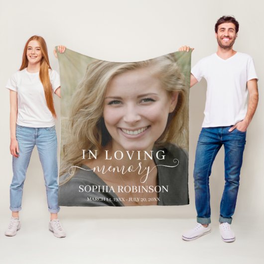 Foto Einfache moderne Gedenkstätte Fleecedecke (Beispiel)