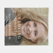 Foto Einfache moderne Gedenkstätte Fleecedecke (Vorderseite (Horizontal))