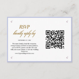 Foto Einfache moderne QR Code Hochzeitskarte Begleitkarte