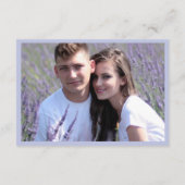 Foto Einfache moderne QR Code Hochzeitskarte Begleitkarte (Rückseite)