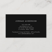 Foto Einfache Trennlinie hinzufügen Visitenkarte (Rückseite)