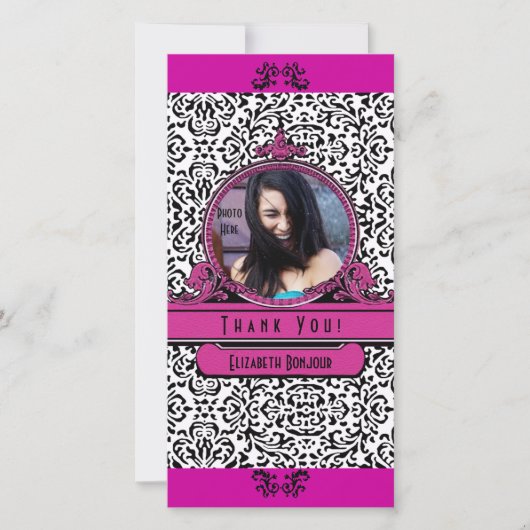 Foto einfügen ~ Danke Foto-Karte (Vorderseite)