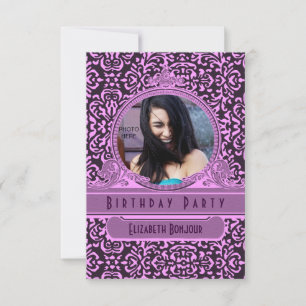 FOTO EINFÜGEN Rokoko VI ~ Einladung SWEETSIXTEEN