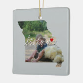 Foto-Eingabe und Ortsname von Missouri Staat Keramikornament (Links)