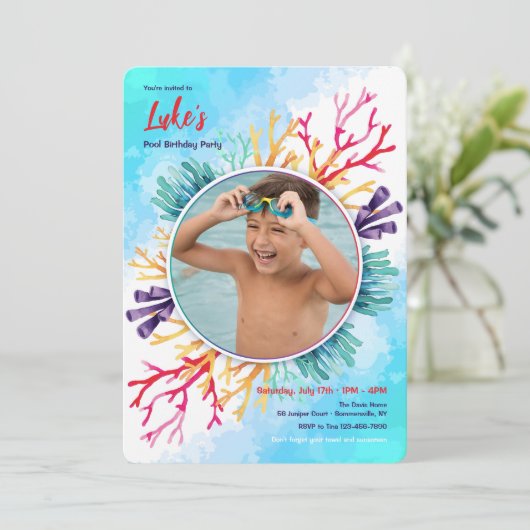 Foto Einladung (Stehend Vorderseite)