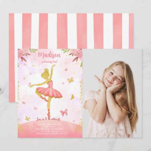 Foto-Einladung Einladung (Vorne/Hinten)