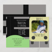 Foto-Einladung für den Schulverkehr Ankündigung (Vorne/Hinten)