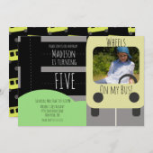 Foto-Einladung für den Schulverkehr Ankündigung (Vorne/Hinten)