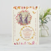 Foto-Einladung für Herbst Einladung (Stehend Vorderseite)