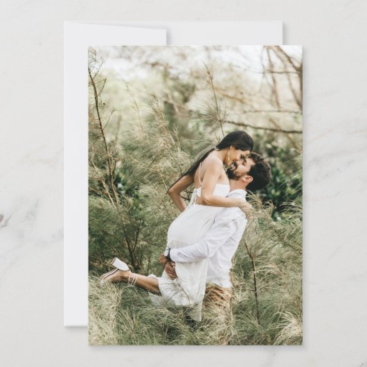 Foto-Einladung für Vellum Overlay Einladung (Vorderseite)