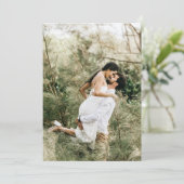 Foto-Einladung für Vellum Overlay Einladung (Stehend Vorderseite)