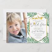 FOTO - Einladung zum 1. Geburtstag Dschungel (Vorderseite)