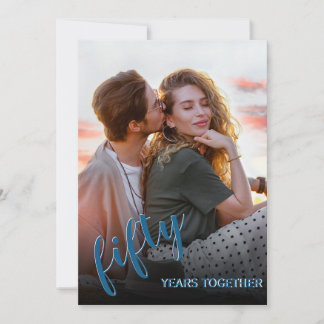 Foto-Einladung zum 50. Hochzeitstag – Für jedes Ja Einladung