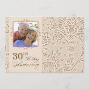 Foto-Einladungen zum 30. Hochzeitstag Einladung