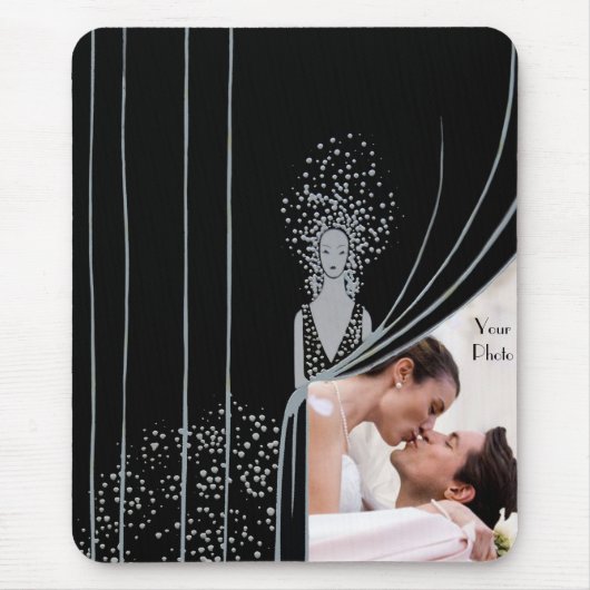 FOTO Einsatz-Vorhang-Mode-Platte Nouveau Mousepad (Vorne)