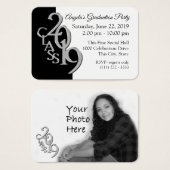 Foto-Einsteckkarte der Graduierungspartei 2019 (Vorne & Hinten)