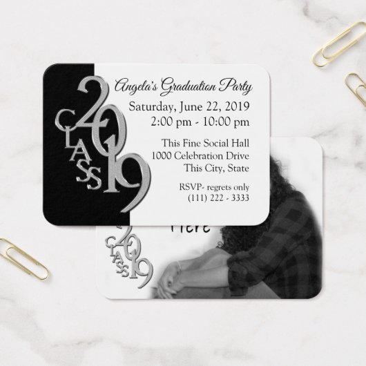 Foto-Einsteckkarte der Graduierungspartei 2019 (Büro)