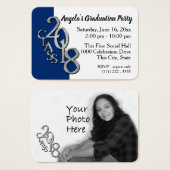 Foto-Einsteckkarte des Party (Vorne & Hinten)