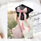 Foto Einsteckkarte für Vellum Abschluss Card Einladung
